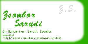 zsombor sarudi business card